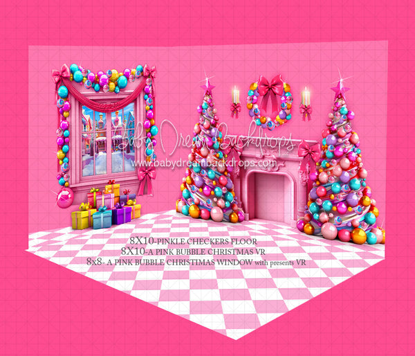 Pink Bubble Christmas Room