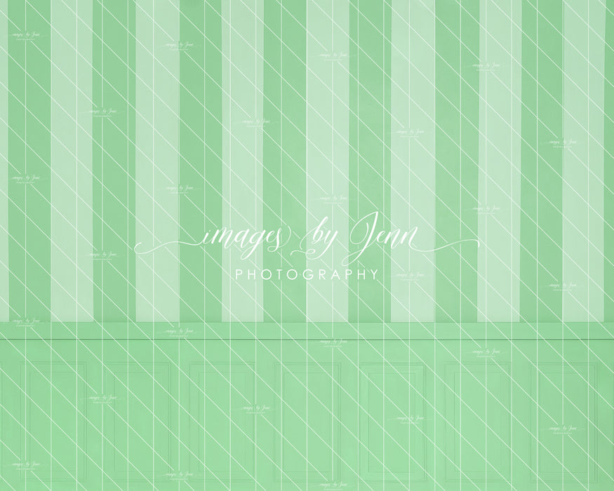 Pistachio Stripe Half Wall (JG)