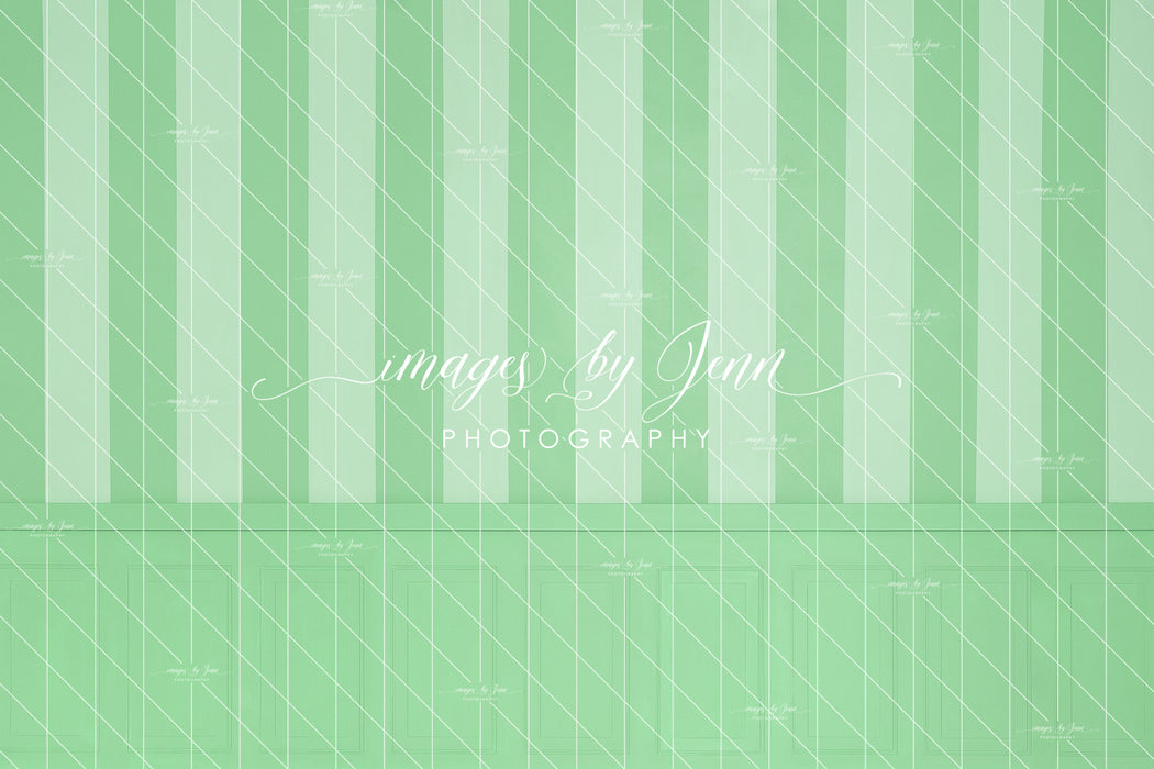 Pistachio Stripe Half Wall (JG)