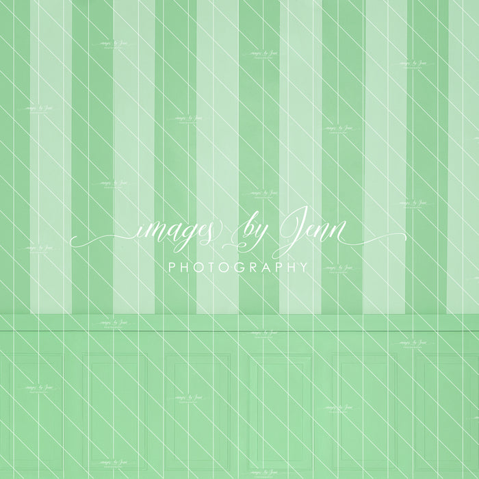 Pistachio Stripe Half Wall (JG)