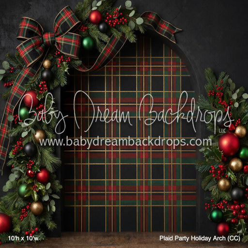 Plaid Party Holiday Arch (CC)