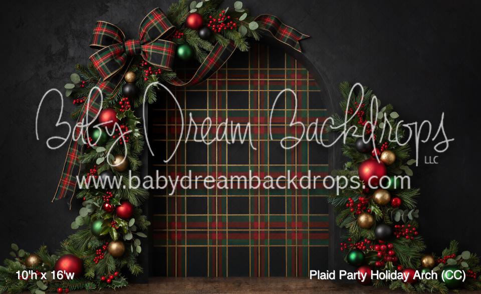 Plaid Party Holiday Arch (CC)