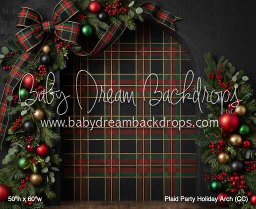 Plaid Party Holiday Arch (CC)