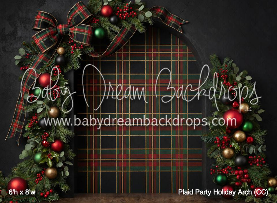 Plaid Party Holiday Arch (CC)