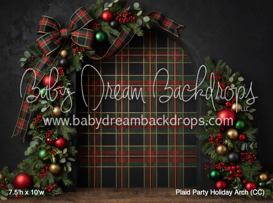 Plaid Party Holiday Arch (CC)