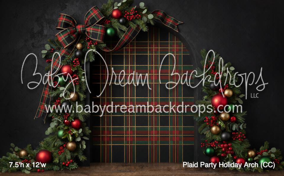 Plaid Party Holiday Arch (CC)