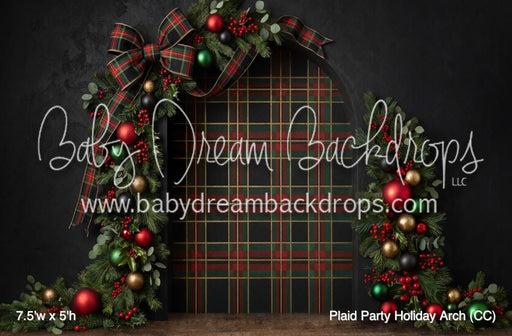 Plaid Party Holiday Arch (CC)
