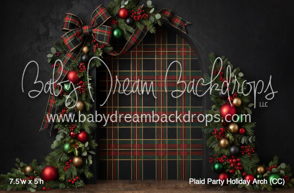 Plaid Party Holiday Arch (CC)