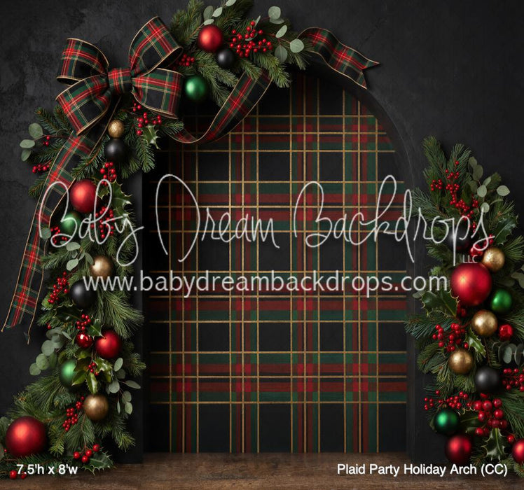 Plaid Party Holiday Arch (CC)