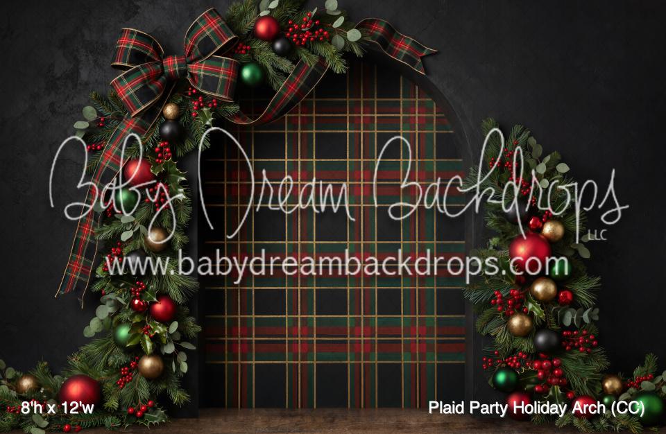 Plaid Party Holiday Arch (CC)