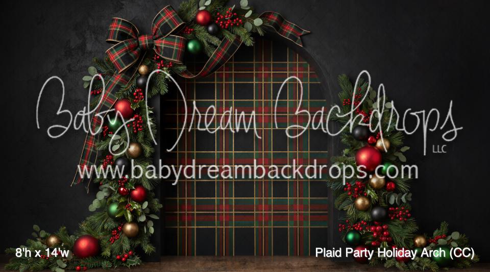 Plaid Party Holiday Arch (CC)