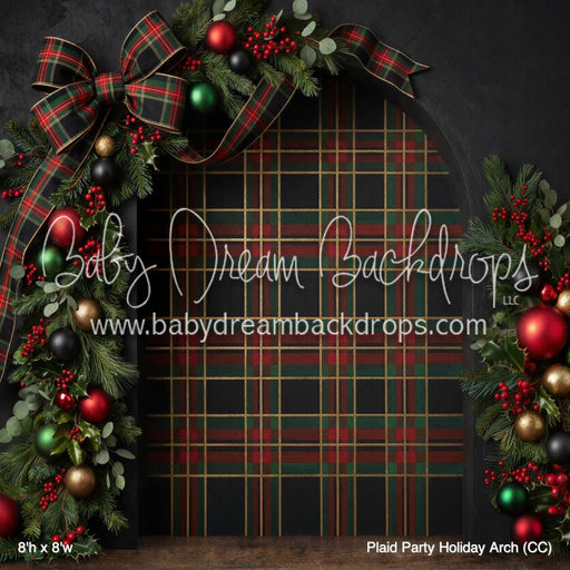 Plaid Party Holiday Arch (CC)