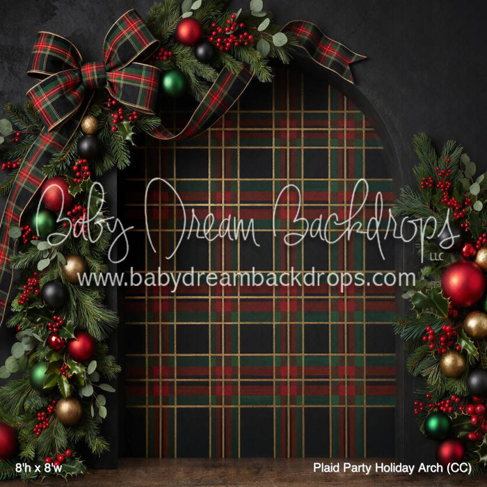 Plaid Party Holiday Arch (CC)