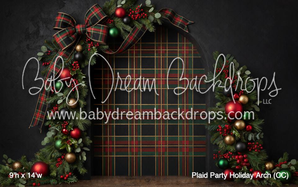 Plaid Party Holiday Arch (CC)