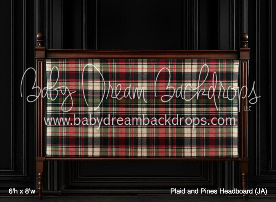 Plaid and Pines Headboard (JA)