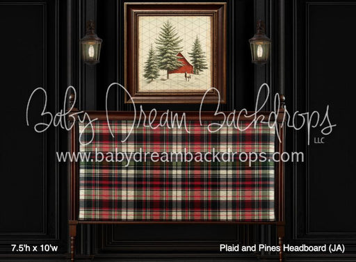 Plaid and Pines Headboard (JA)