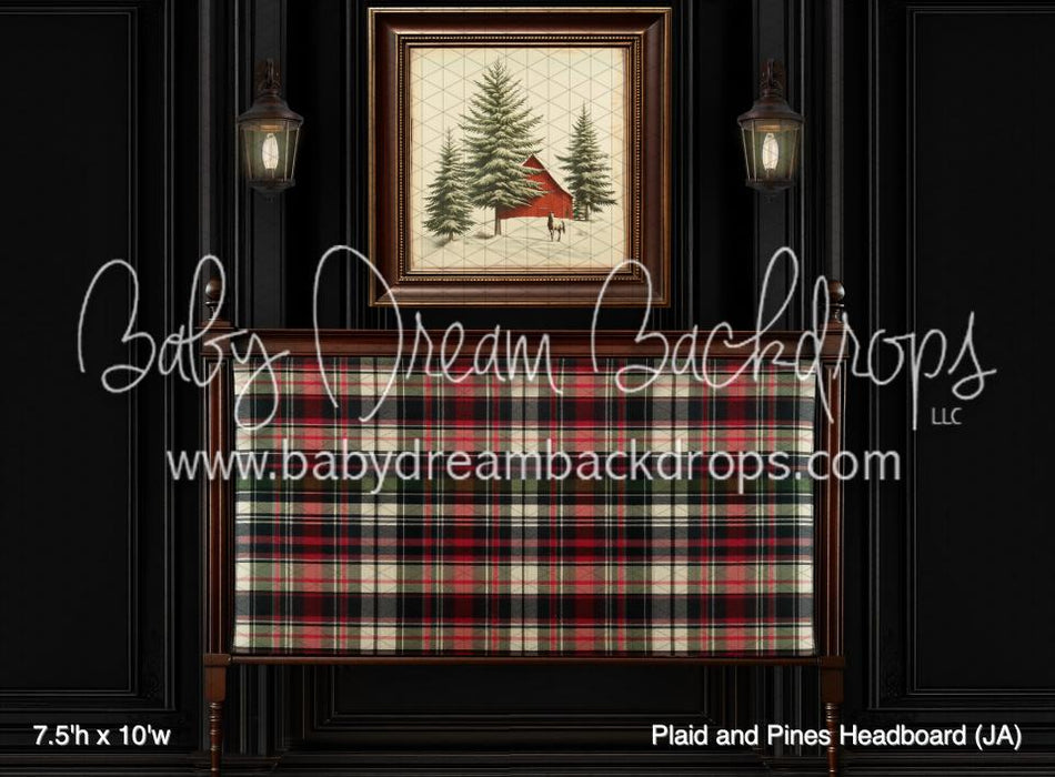 Plaid and Pines Headboard (JA)