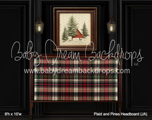 Plaid and Pines Headboard (JA)