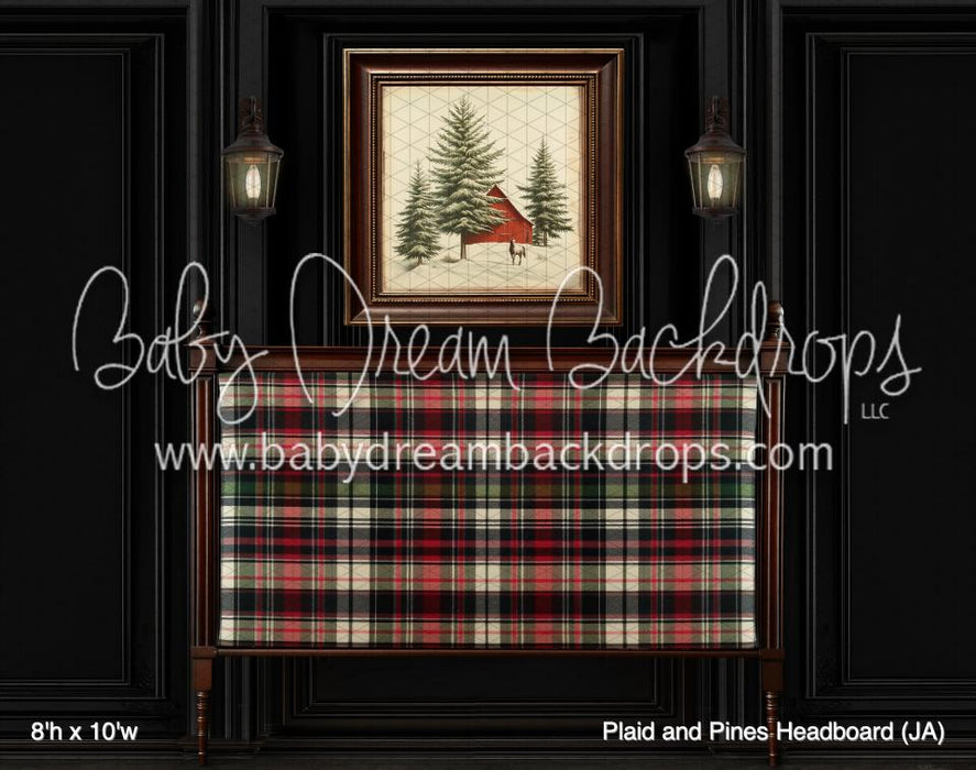 Plaid and Pines Headboard (JA)