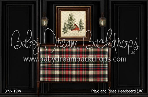 Plaid and Pines Headboard (JA)
