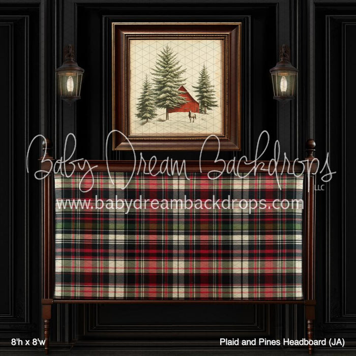 Plaid and Pines Headboard (JA)