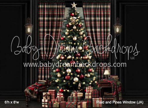 Plaid and Pines Window (JA)
