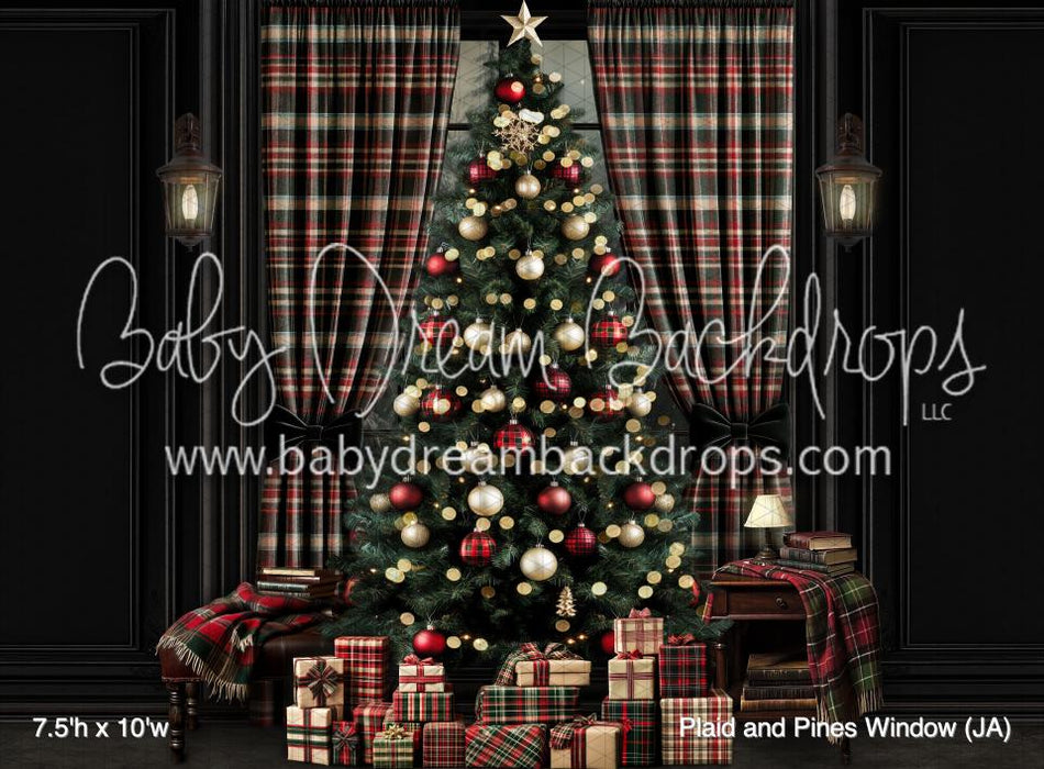 Plaid and Pines Window (JA)