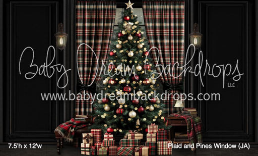Plaid and Pines Window (JA)