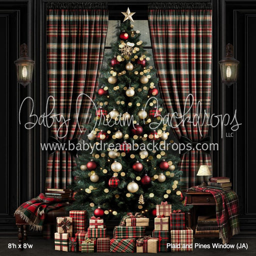 Plaid and Pines Window (JA)