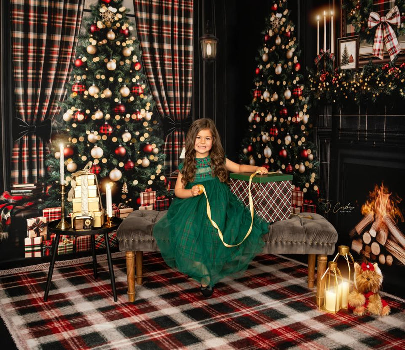 Room Plaid and Pines Window + Plaid and Pines + Plaid and Pines Rug