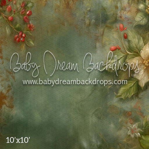 Poinsettia Grunge Fabric Floor (CM)