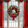 Poinsettia Kitchen Window (Archer Bottom) (JA)