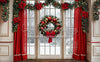 Poinsettia Kitchen Window (Archer Bottom) (JA)