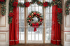 Poinsettia Kitchen Window (Archer Bottom) (JA)