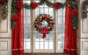 Poinsettia Kitchen Window (Archer Bottom) (JA)