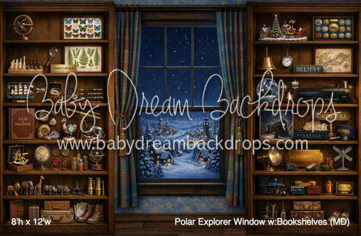 Polar Explorer Window w:Bookshelves (MD)