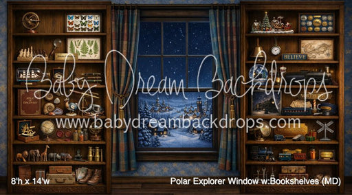 Polar Explorer Window w:Bookshelves (MD)