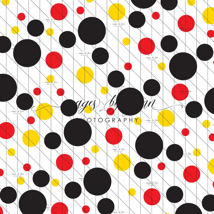 Polka Dot Pop Red Yellow
