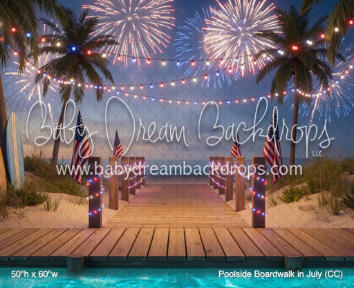 Poolside Boardwalk in July (CC)