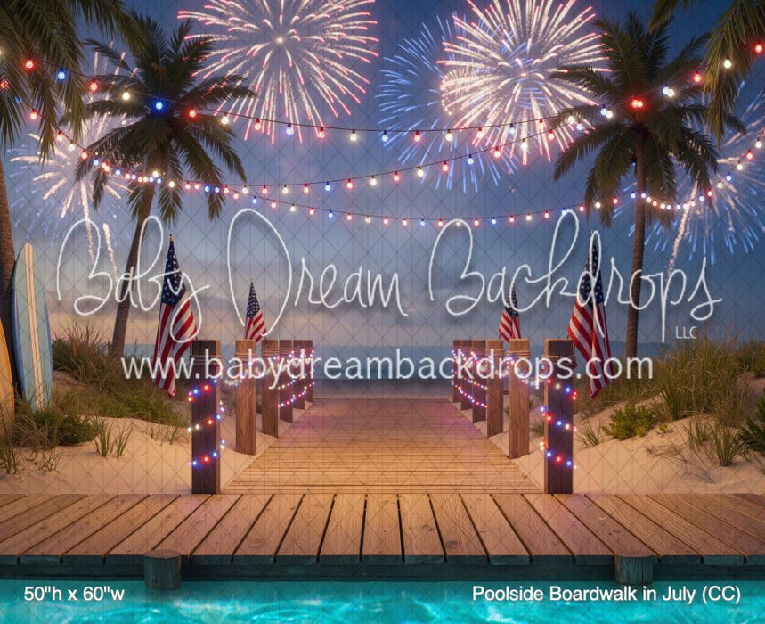 Poolside Boardwalk in July (CC)