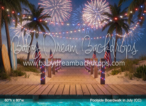 Poolside Boardwalk in July (CC)