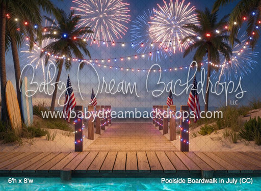 Poolside Boardwalk in July (CC)
