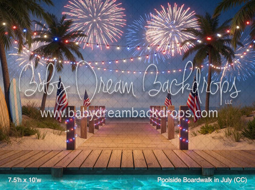 Poolside Boardwalk in July (CC)