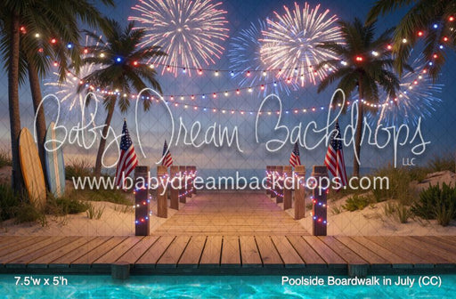 Poolside Boardwalk in July (CC)