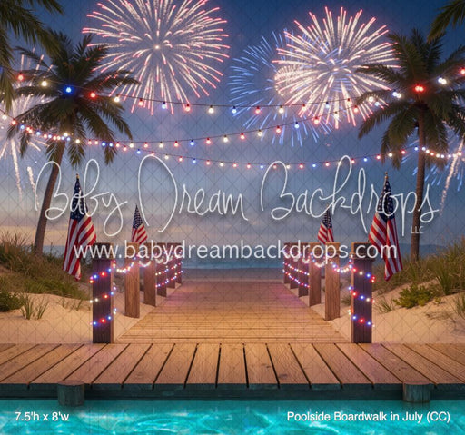 Poolside Boardwalk in July (CC)