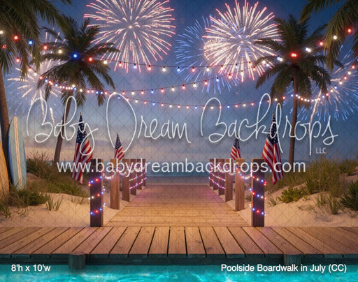 Poolside Boardwalk in July (CC)