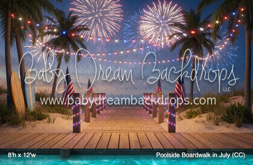 Poolside Boardwalk in July (CC)