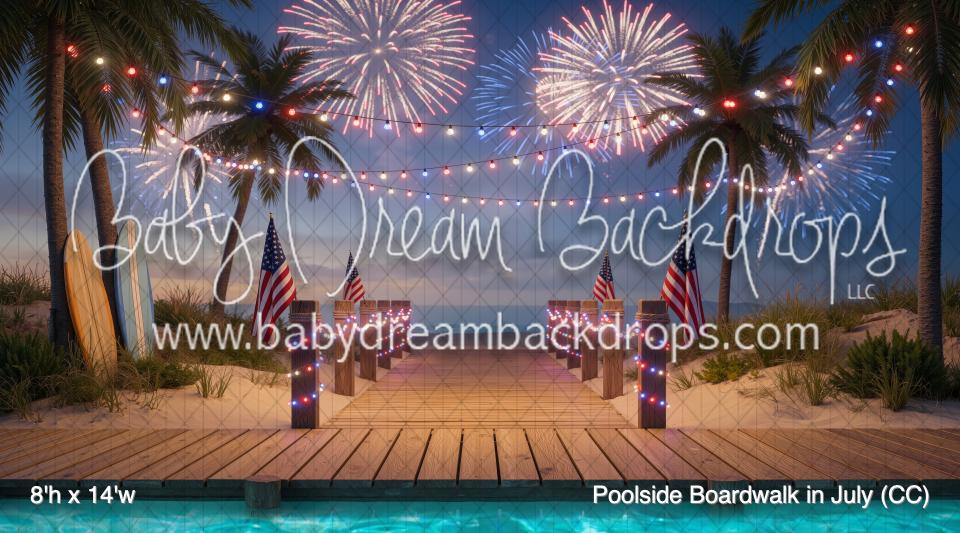 Poolside Boardwalk in July (CC)