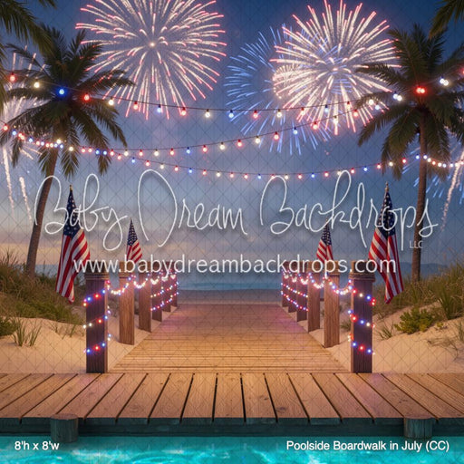 Poolside Boardwalk in July (CC)