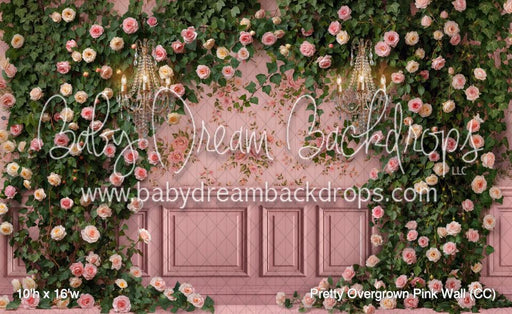 Pretty Overgrown Pink Wall (CC)